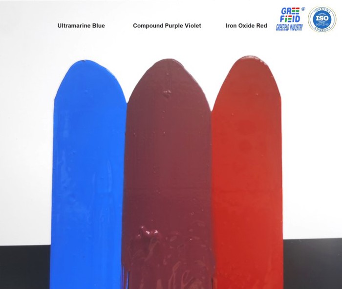CompoundPurpleVioletUltramarineBlueIronOxideRed-Greefield CompoundPurpleVioletUltramarineBlueIronOxideRed-Greefield
